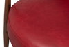 Pindar Armchair  Leather  New Rouge Red, by Sarreid, 2'7" length x 2'6" width x 2'6" height thumbnail 8