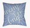 Merry and Bright Accent Pillow, Decorative Pillow by Surya, 18" length x 18" width thumbnail