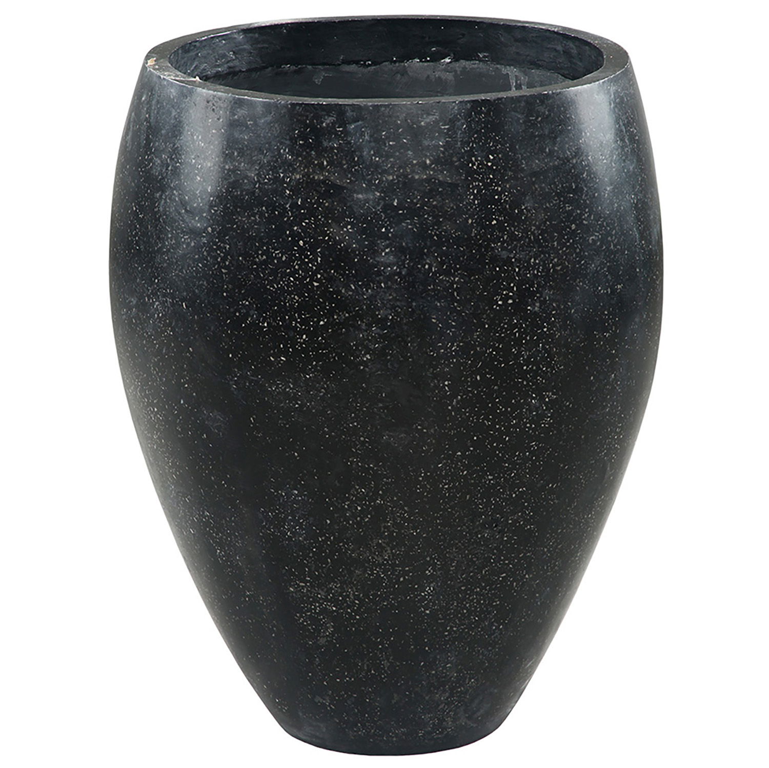 Lumi Pot- Black Terrazzo-Outdoor, Planter by Dovetail, 22.5" width x 28.5" height x 22.5" depth