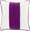 Linen Stripe Accent Pillow Poly, Decorative Pillow by Surya, 18" length x 18" width thumbnail