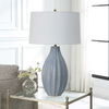 Veston Blue Glaze Table Lamp, by Uttermost, 17" width x 28" height x 17" depth thumbnail 4
