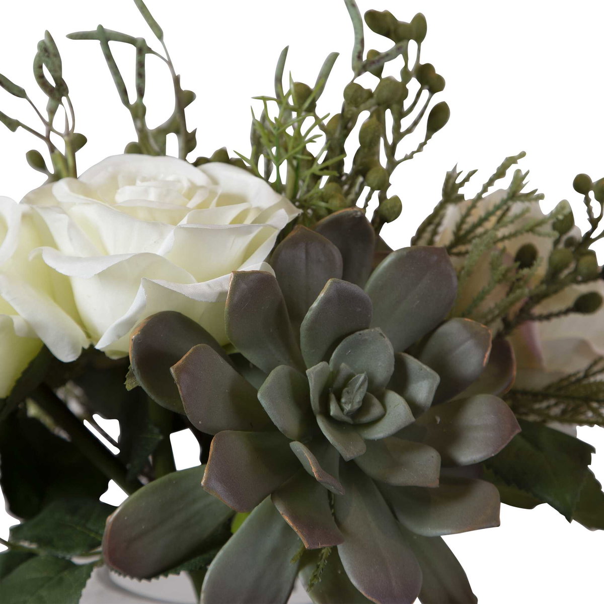 Belmonte Floral Bouquet & Vase, Artificial Plants & Flower by Uttermost, 14" width x 13" height x 12" depth View 5