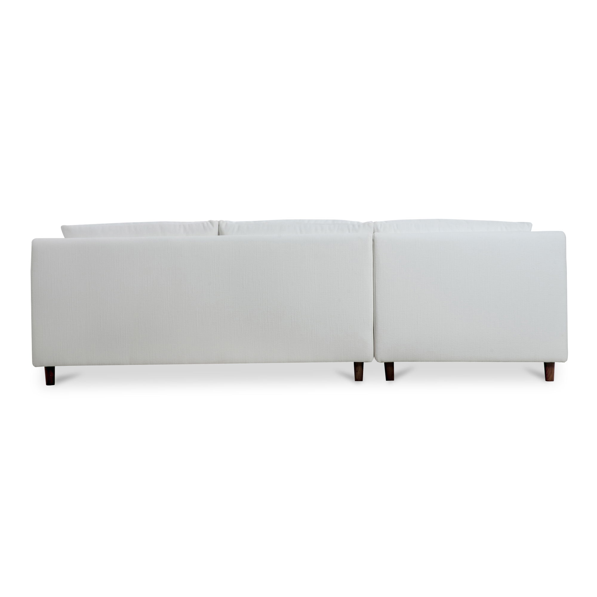 Hutton Left Sectional White, Sectional Sofa by Moe's Home, 100" width x 36.2" height x 29.8" depth View 4