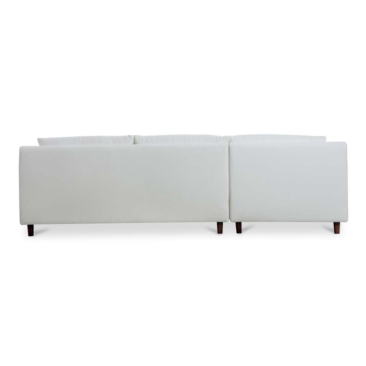 Hutton Left Sectional White, Sectional Sofa by Moe's Home, 100" width x 36.2" height x 29.8" depth View 4