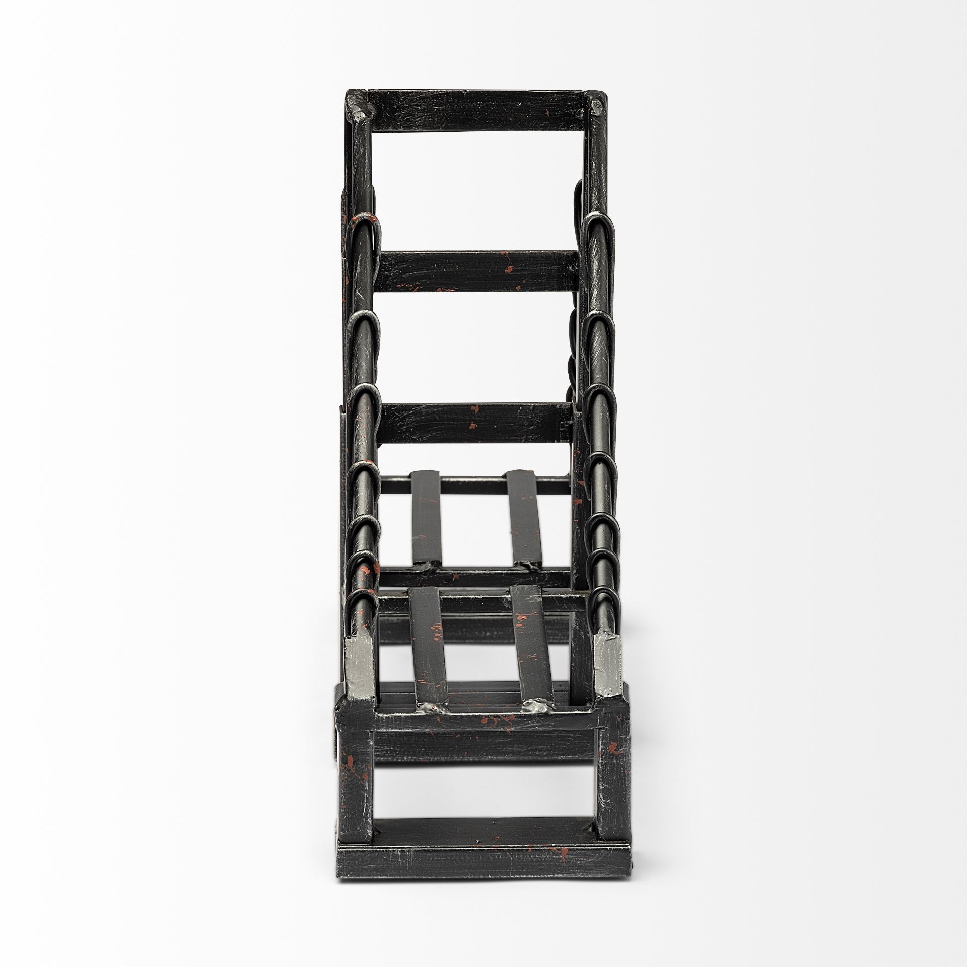 Suspension Set of 2 19L x 4W Brown Wrought Iron Suspension Bridge Bookends, by Mercana, 19" length x 3.94" width x 10.04" height View 6