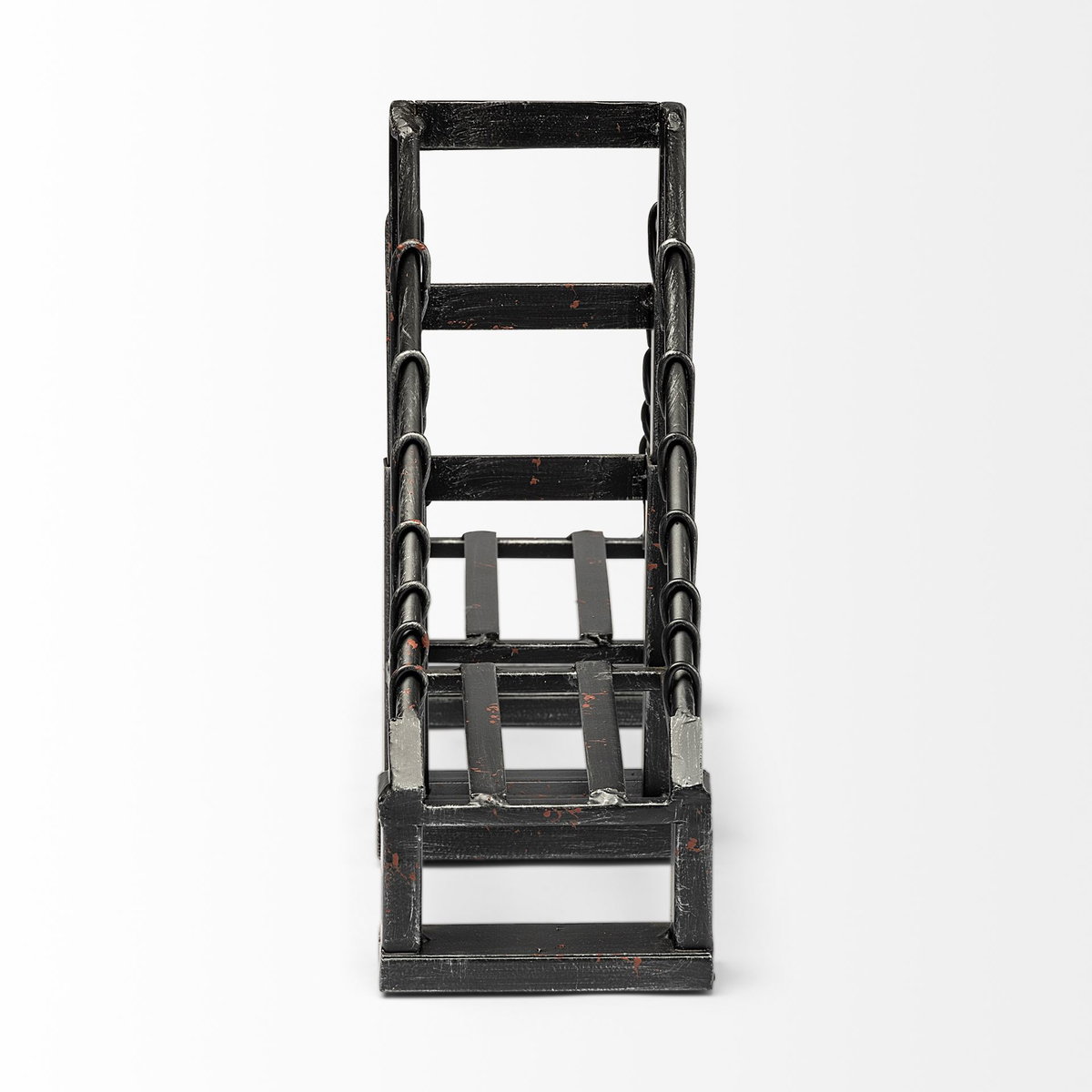 Suspension Set of 2 19L x 4W Brown Wrought Iron Suspension Bridge Bookends, by Mercana, 19" length x 3.94" width x 10.04" height View 6