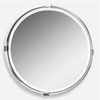 Tazlina Brushed Nickel Round Mirror thumbnail 0