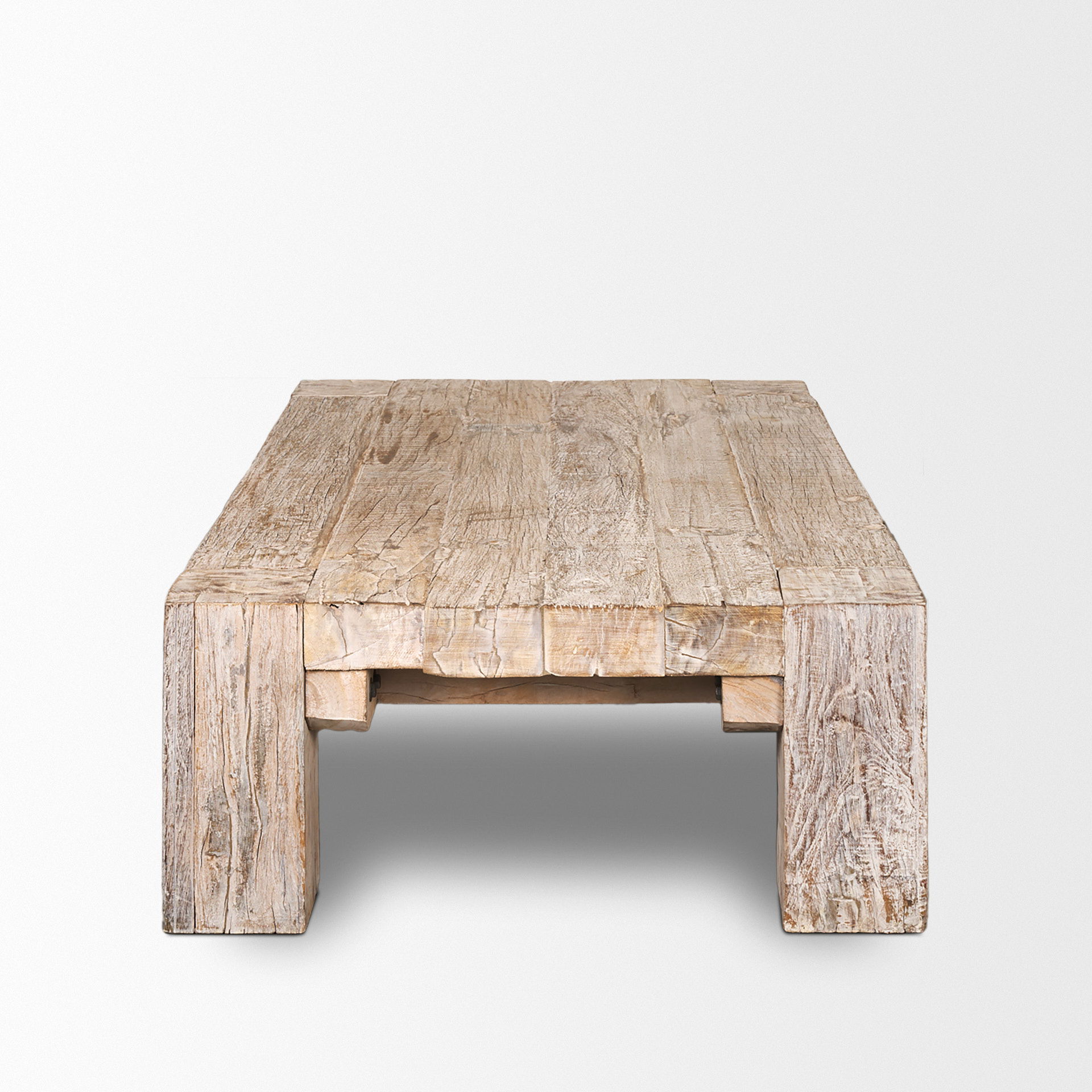 McArthur Rectangular Reclaimed Wood with White Wash Coffee Table large image 