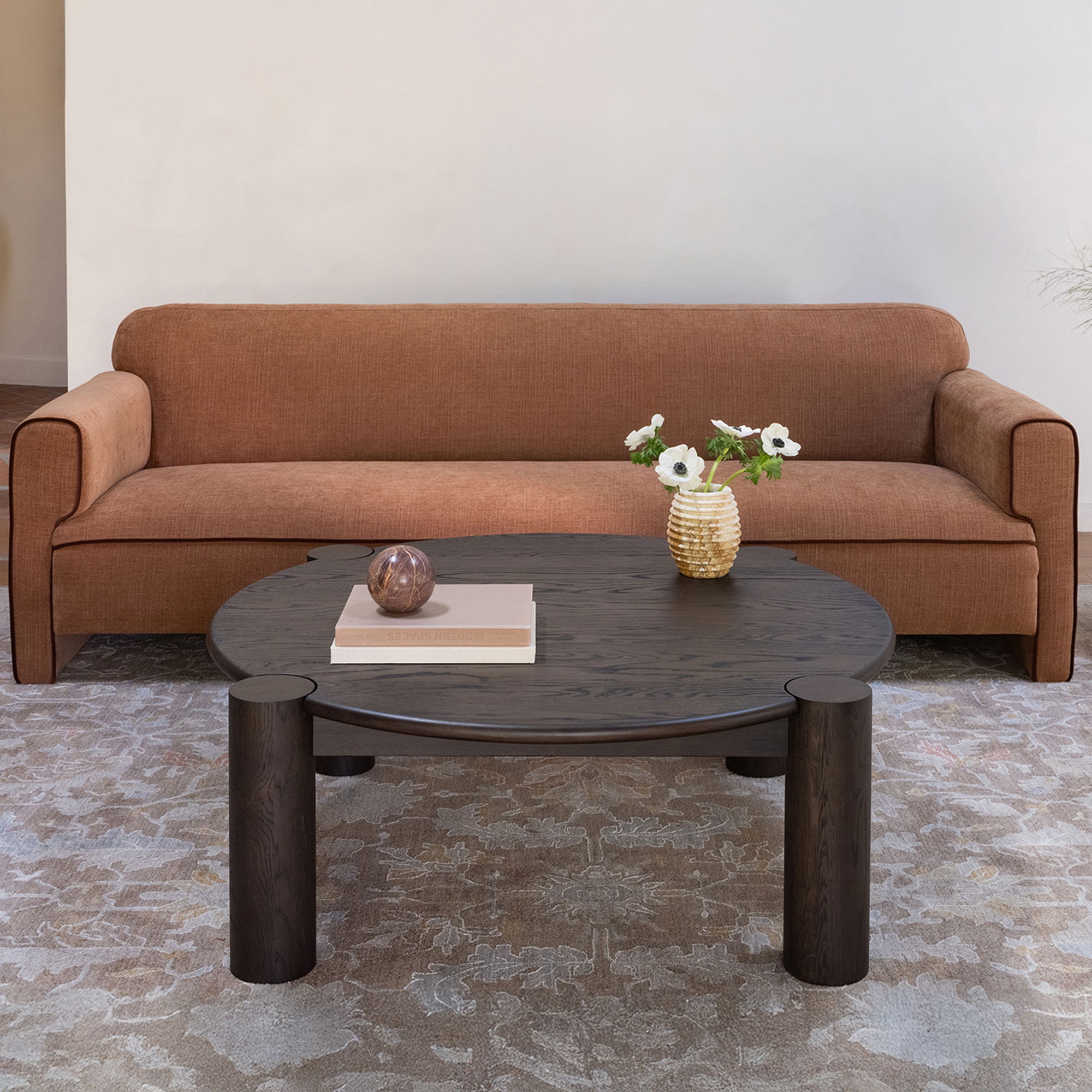 Leo Sofa Light Brown, Sofas & Sectional by Moe's Home, 90" width x 29.5" height x 33.8" depth View 11