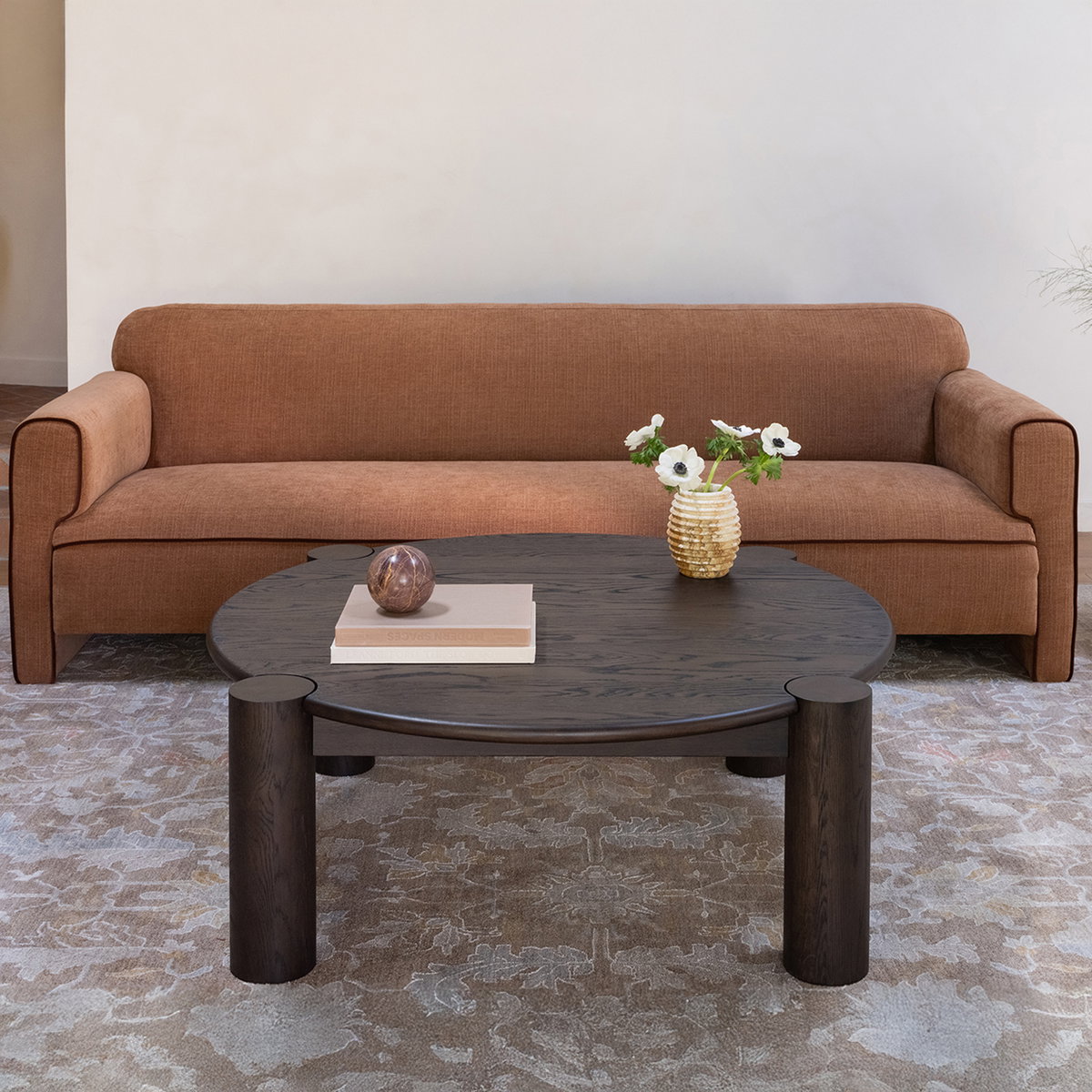 Leo Sofa Light Brown, Sofas & Sectional by Moe's Home, 90" width x 29.5" height x 33.8" depth View 11