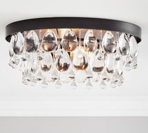 Online Designer Hallway/Entry Clarissa Modern Flush Mount (15")