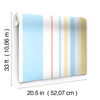 Disney & Pixar Toy Story 4 Owens Stripe Blue & Orange Wallpaper, by York Wall, 33' length x 1'8.5" width x 0.02" depth thumbnail 3