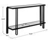 Shadow Black Iron Console Table, Furniture by Uttermost, 55.25" width x 32.25" height x 13.62" depth thumbnail 3