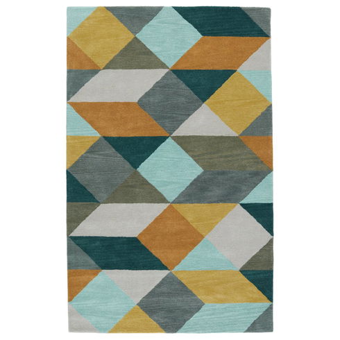 En Casa Gray/Yellow Area Rug