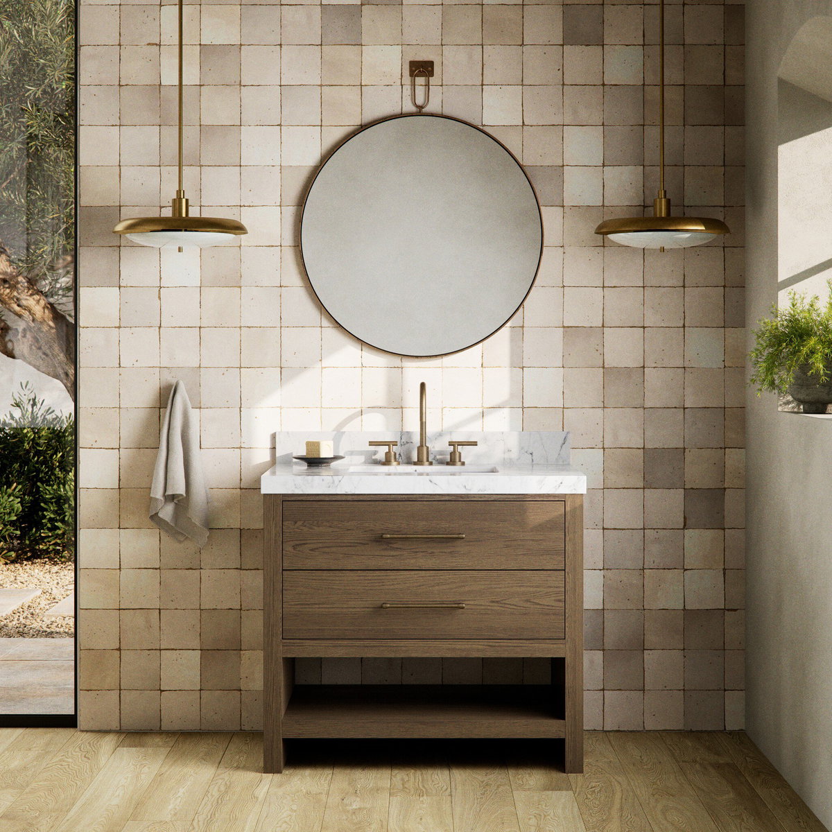 Anthem Single Vanity, Bathroom Vanitie by Four Hands, 3' width x 3'1" height x 2' depth View 4