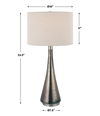 Contour Metallic Glass Table Lamp thumbnail 2