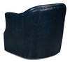 Coolidge Leather Swivel Chair  Blue, by Sarreid, 2'4" length x 2'6" width x 2'7" height thumbnail 11