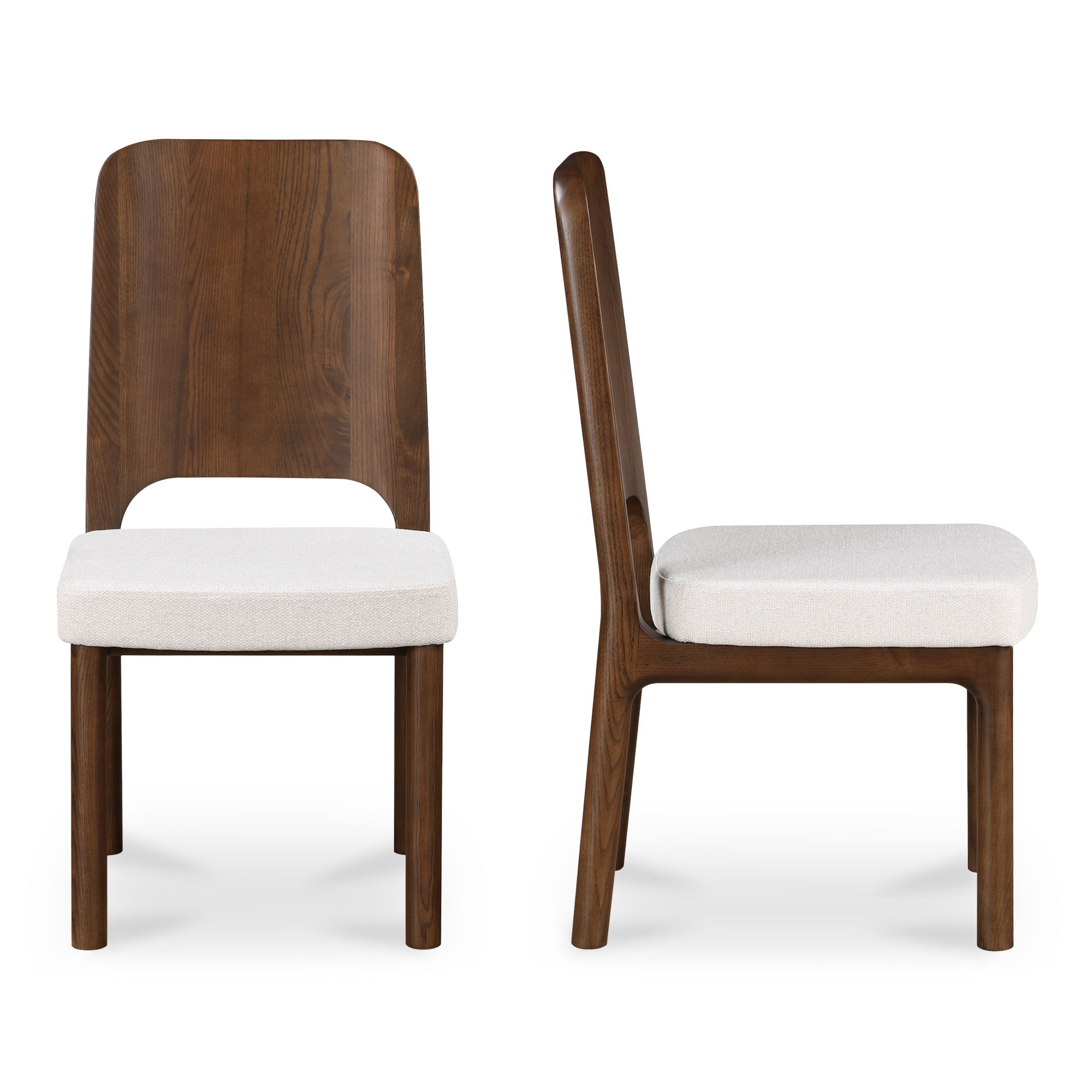 Kerr Dining Chair Walnut-stained Ash Beige-set Of Two large image 
