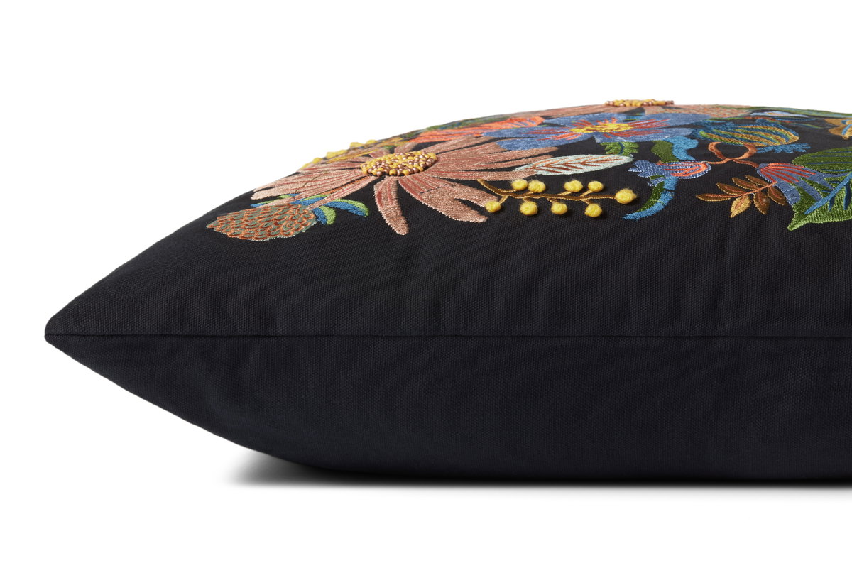 Rifle Paper Co. x Loloi Pillows Pillow, Decorative Pillow, 22" length x 22" width View 4