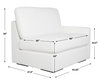 REFUGE SOFA, RIGHT ARM FACING, ARCTIC WHITE, Furniture by Uttermost, 43.25" width x 30" height x 37.5" depth thumbnail 3