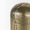 Quonset Extra Tall Brass Finished Aluminum Metal Pillar Object, Decorative Object by Mercana, 6" length x 6" width x 14.5" height thumbnail 7
