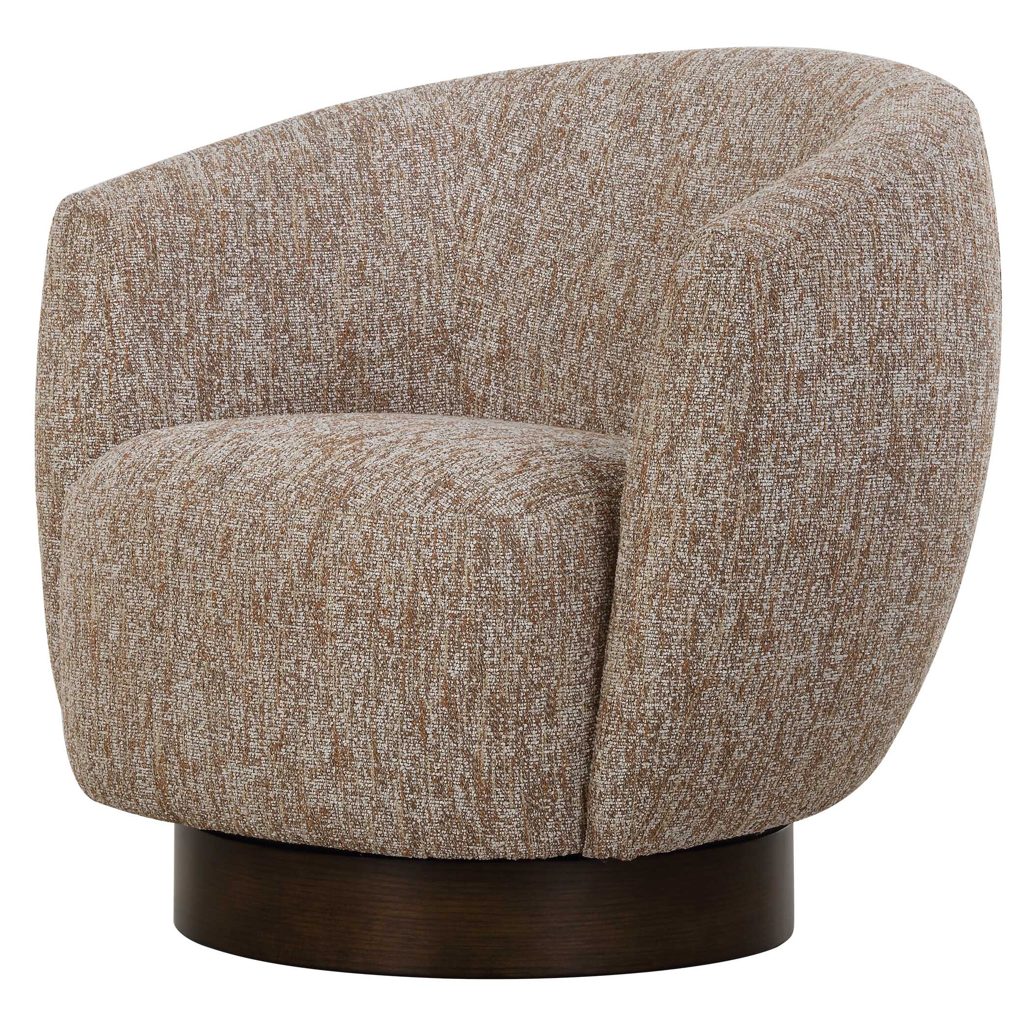 Dunes Fabric Swivel Chair, Furniture by Uttermost, 33" width x 32" height x 30" depth View 5