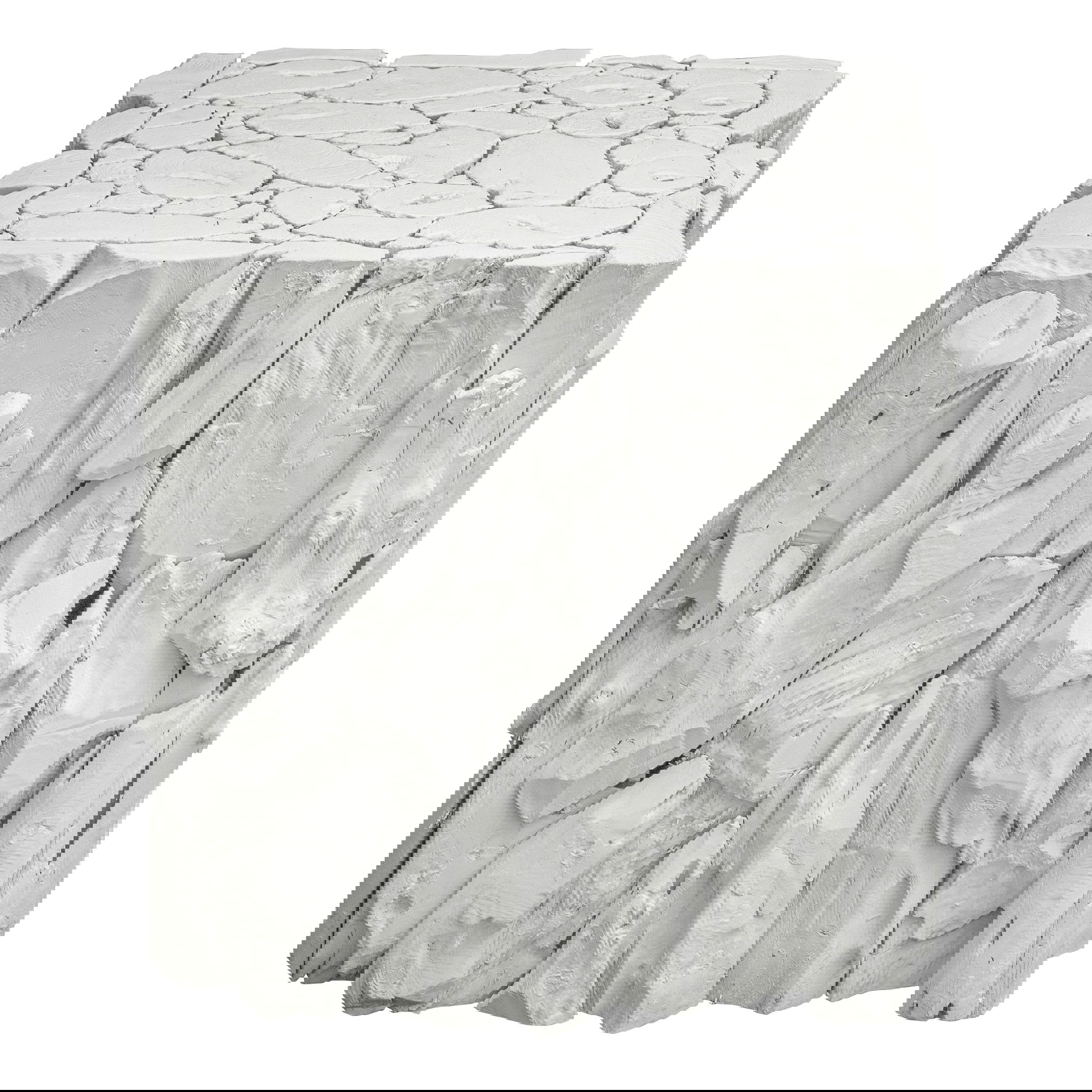 Teak Root White Bunching Cube, Furniture by Uttermost, 16.5" width x 18.5" height x 16.5" depth View 1