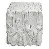 Teak Root White Bunching Cube, Side & End Table by Uttermost, 16.5" width x 18.5" height x 16.5" depth thumbnail 1