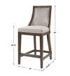 Purcell Leather Counter Stool, Counter & Bar Stool by Uttermost, 19" width x 40" height x 22" depth thumbnail 3