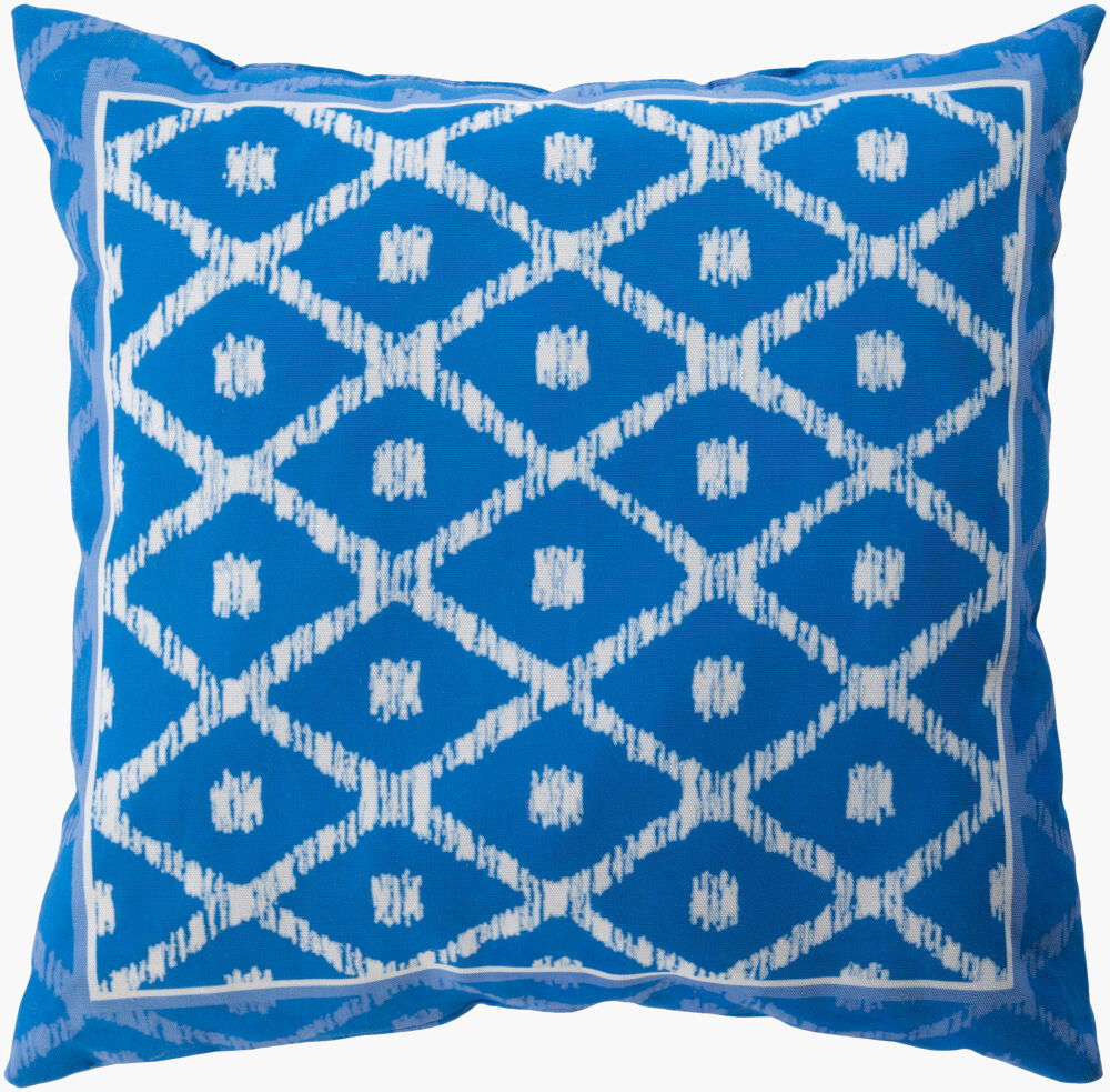 Indigo Blues Accent Pillow, Decorative Pillow by Surya, 18" length x 18" width