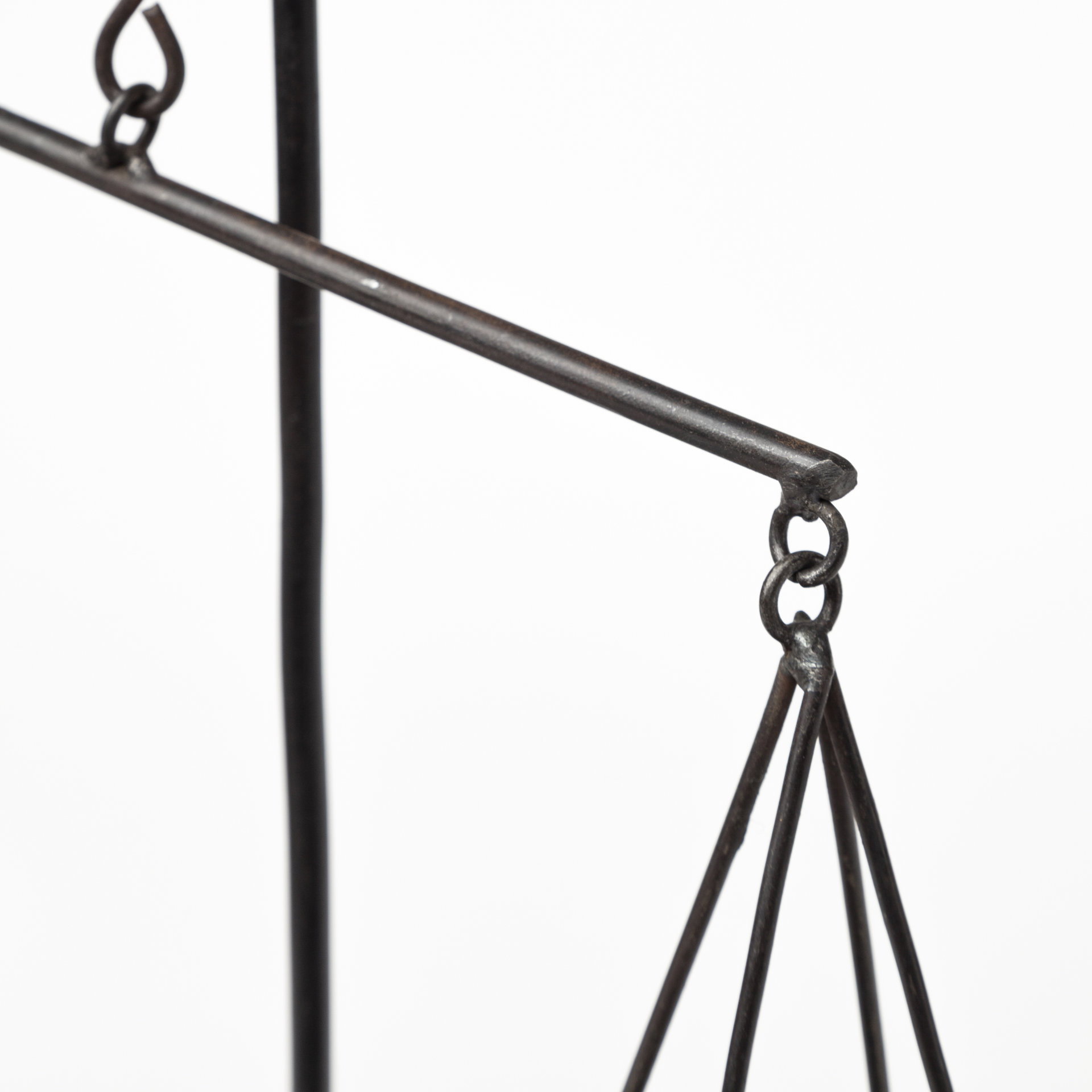 Ellis 10L x 4W Black Metal Vintage Inspired Weighing Scale, Decorative Object by Mercana, 10" length x 4" width x 13" height View 5