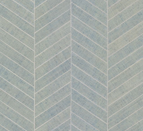 Atelier Herringbone Lagoon Wallpaper