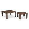Bailey Nesting Coffee Table Deep Brown, by Moe's Home, 35" width x 16" height x 35" depth thumbnail 1
