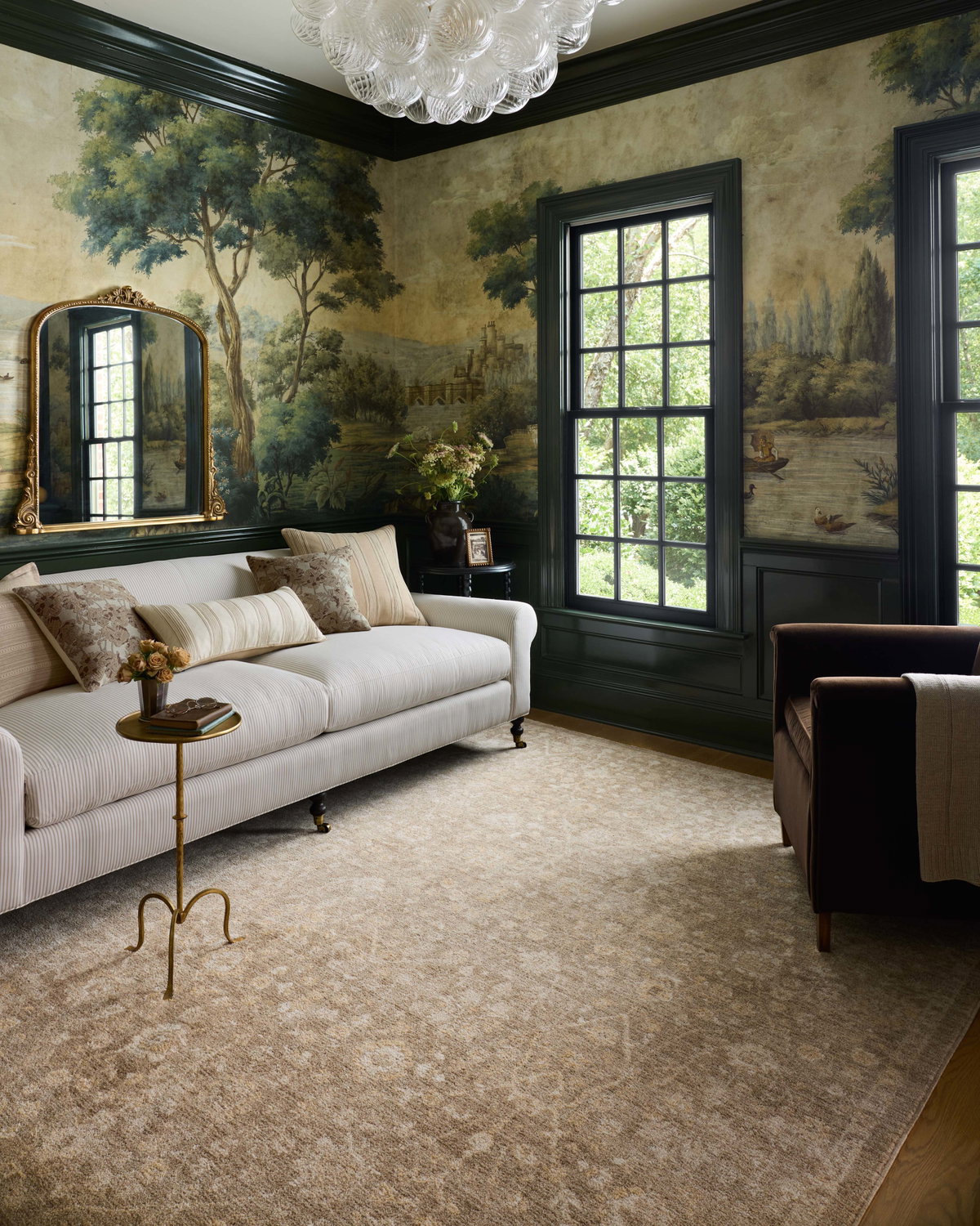 Chris Loves Julia x Loloi Palma Rug, 1'6" length x 1'6" width View 2