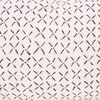 Jayden 14x26 Cream with Merlot Print Linen Lumbar Pillow Cover, Decorative Pillow by Mercana, 14" length x 26" width x 0.2" height thumbnail 7