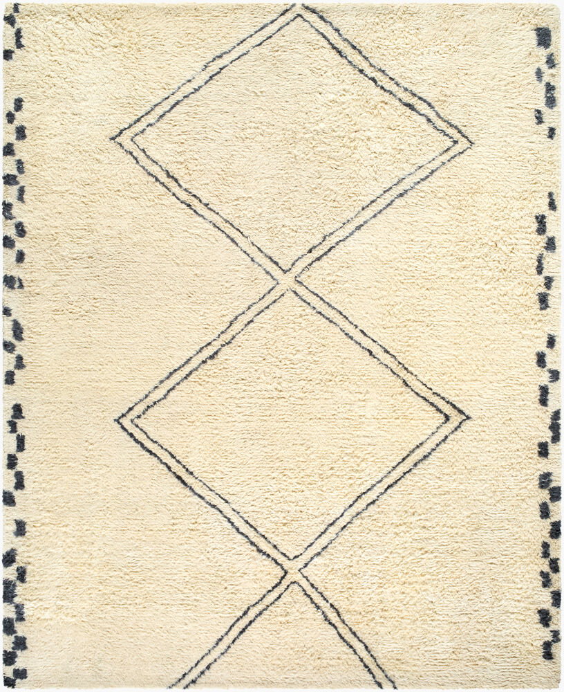 Beni Moroccan Handmade Rug, by Surya, 1'6" length x 1'6" width