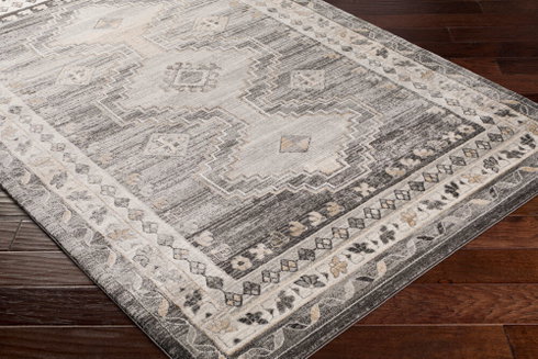 Indigo Machine Woven Rug
