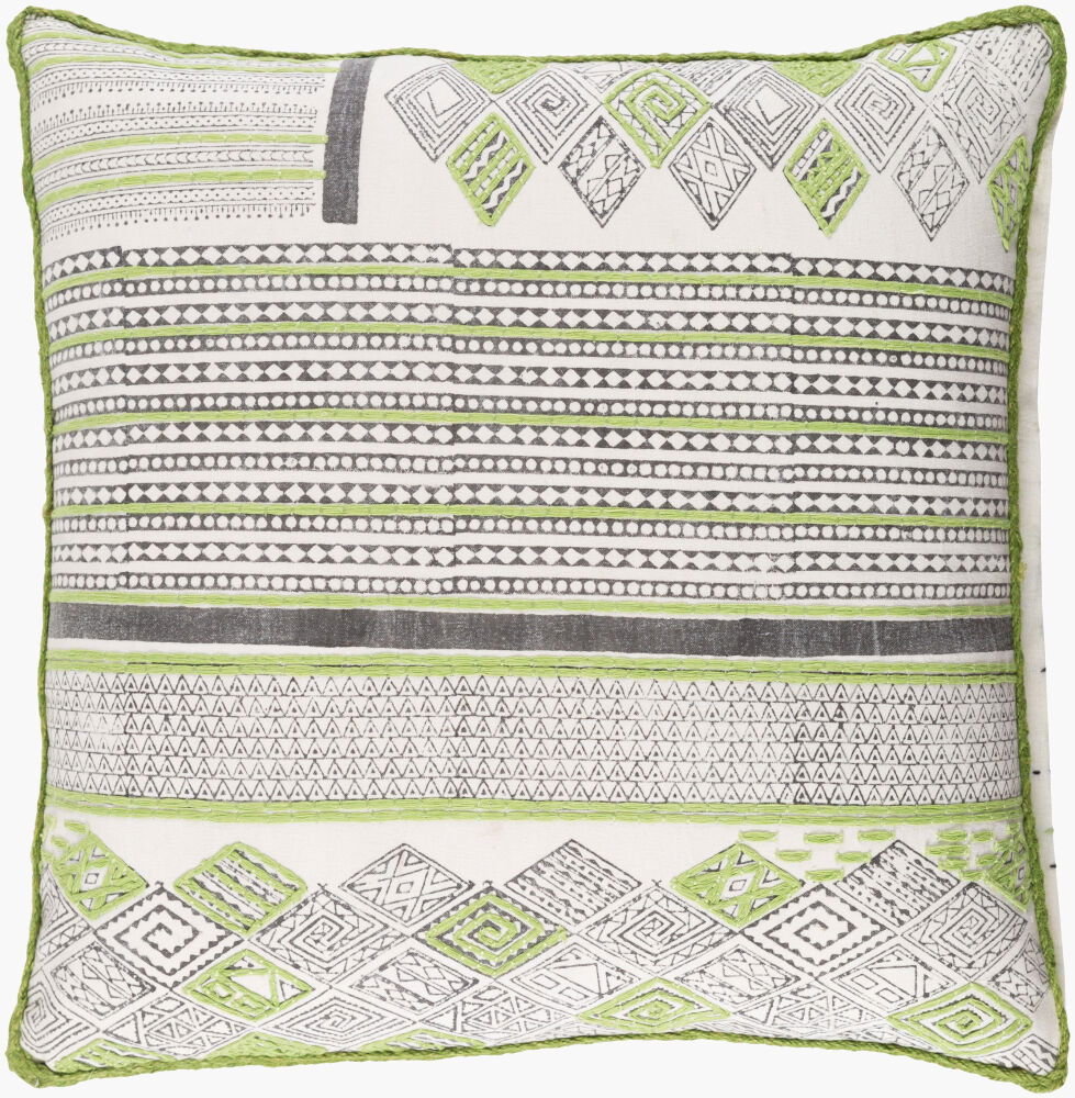 Aba Accent Pillow, Decorative Pillow by Surya, 18" length x 18" width