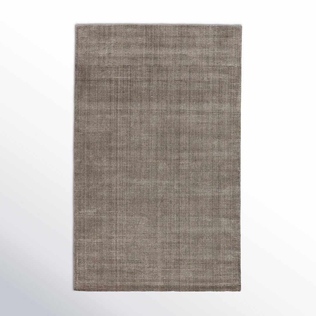 Phase Solid Hand-Woven Taupe Area Rug large image 