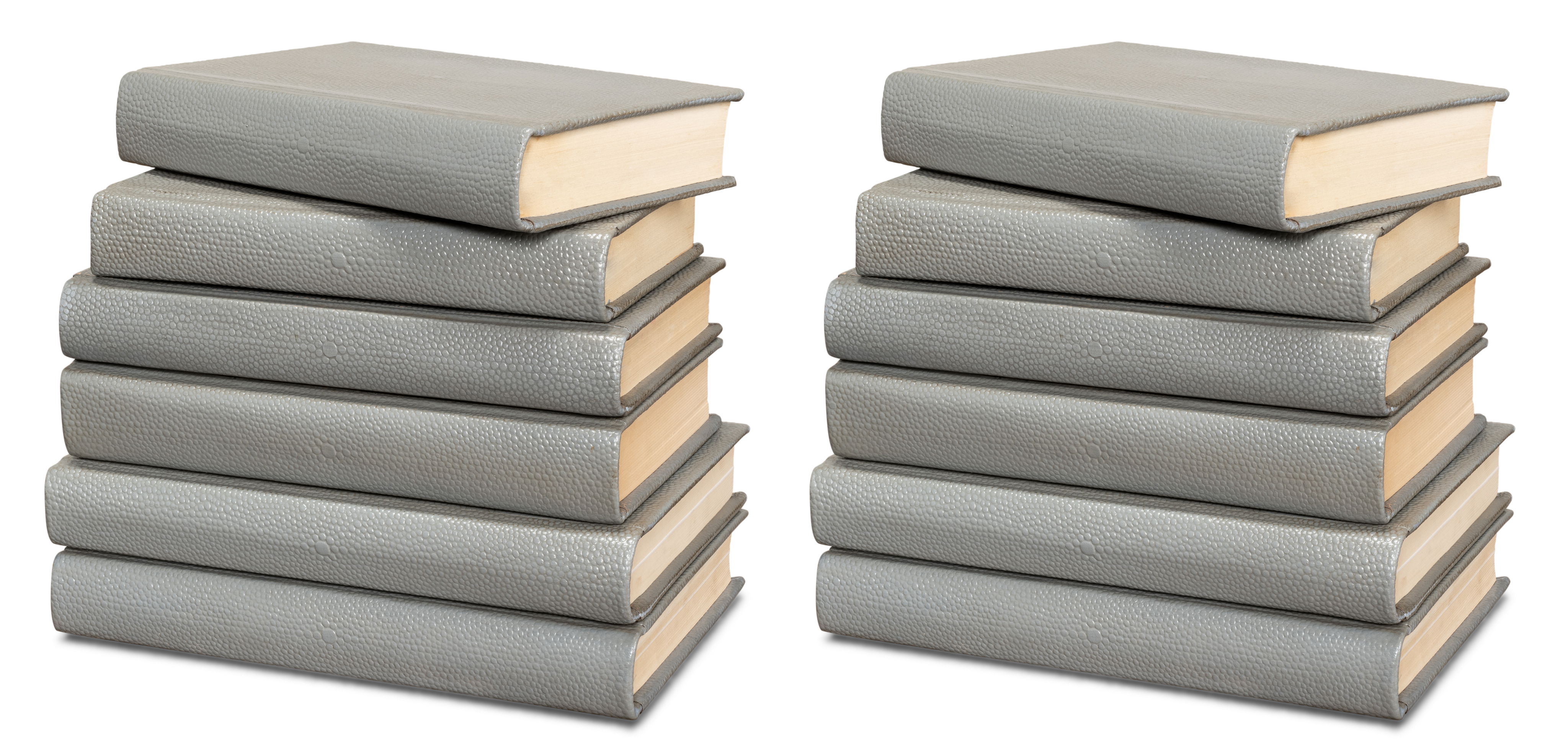 Shagreen Books, Set Of 12, Storm Grey large image 