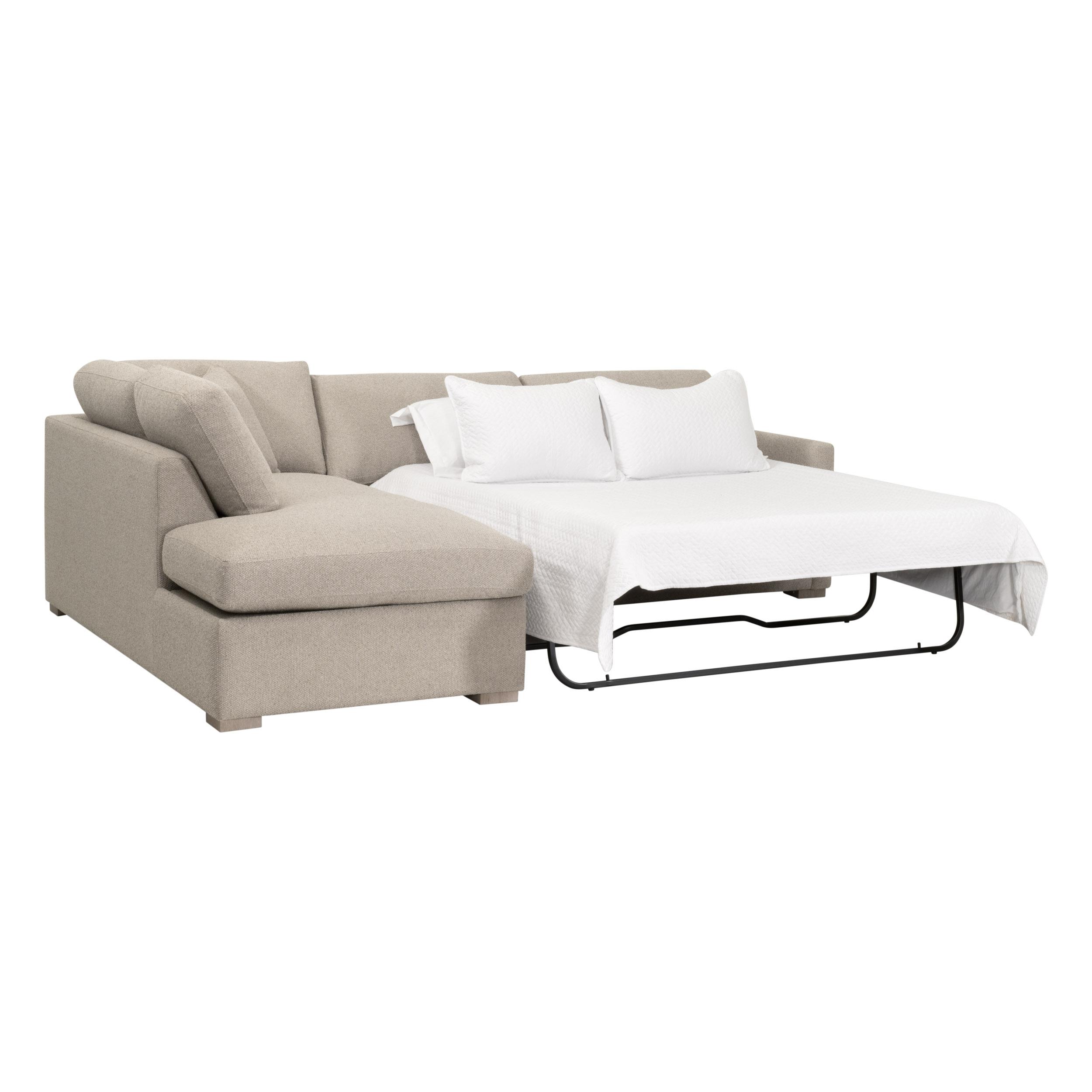 Clara 112'  Slim Arm Sleeper Queen LF Sectional, Seating by Essentials for Living, 112" width x 37.5" height x 81" depth View 7