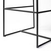 Stamford 40' Total Height Black Leather Seat with Wood Back, Metal Frame Bar Stool thumbnail 10