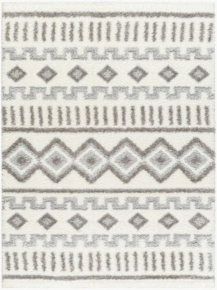 Nomadic Machine Woven Rug, by Surya, 1'3.75" length x 1'3.75" width