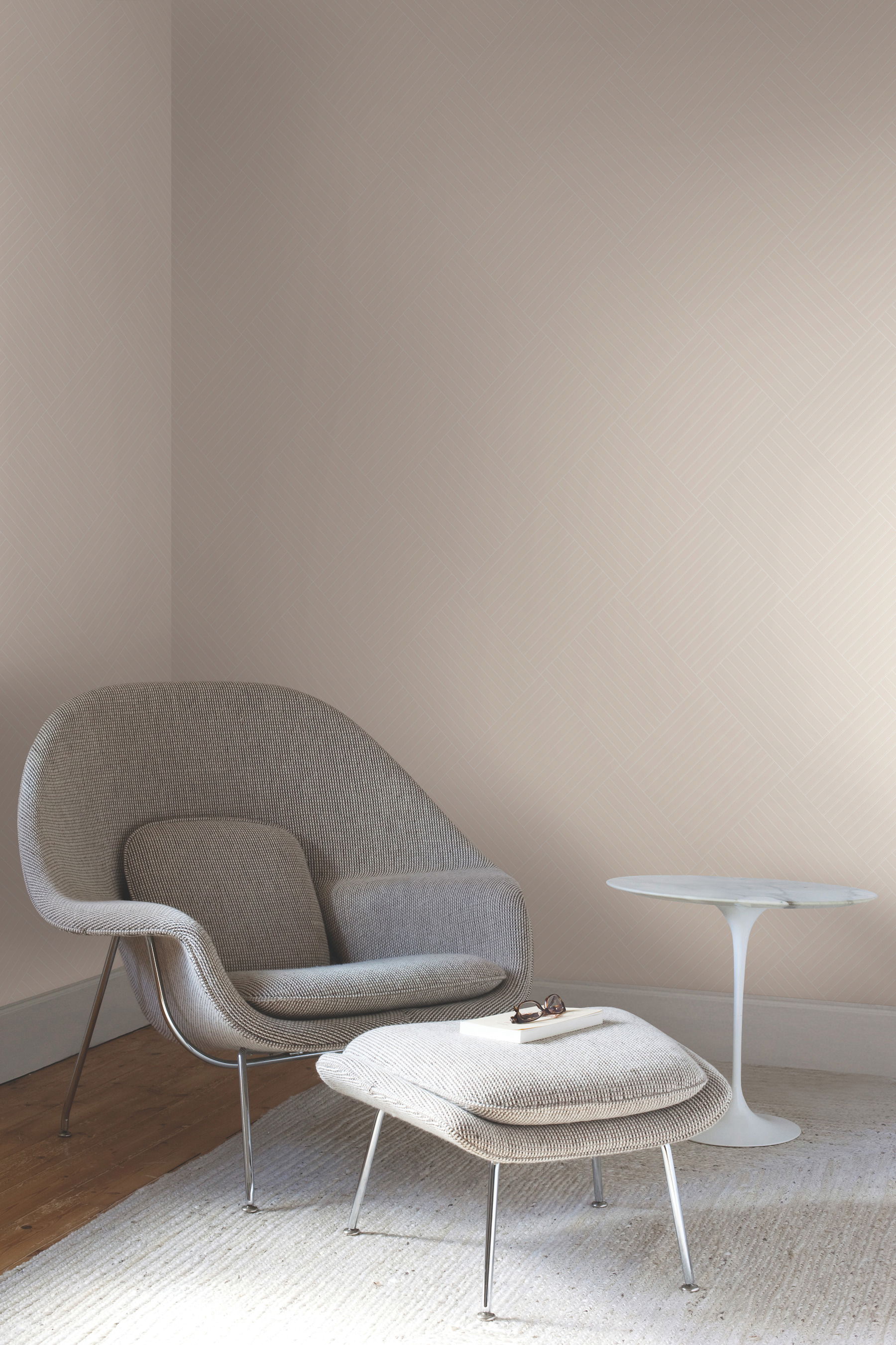 Twisted Tailor Beige Wallpaper, by York Wall, 27' length x 2'3" width x 0.02" depth View 3