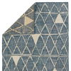 Handwoven Jute/Cotton Area Rug in Navy/Beige thumbnail 7