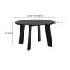 Delta Round Outdoor Dining Table Black thumbnail 9