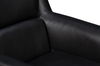 Baker Leather Swivel Chair, Onyx Black thumbnail 5
