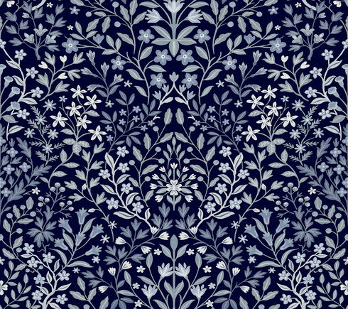 Garden Blue Terrace Wallpaper