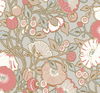 Poppies Grey & Pink Metallic Wallpaper thumbnail 0