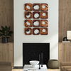 Adlai Wood Wall Art Set/6, Sculptural Wall Art by Uttermost, 12" width x 12" height x 1.5" depth thumbnail 2